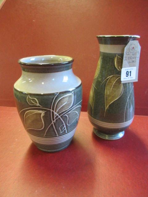 TWO DENBY VASES Image
