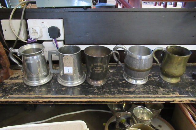 FIVE METAL MUGS Image