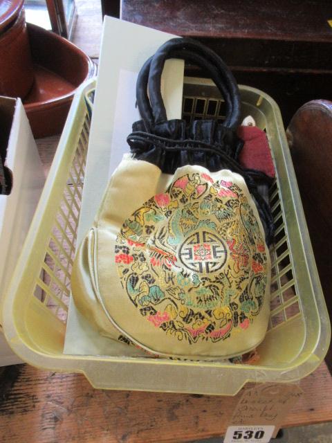 BASKET OF ORIENTAL FANS ETC Image