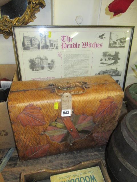 CONTEMPORARY WICKER HANDLED BASKET Image