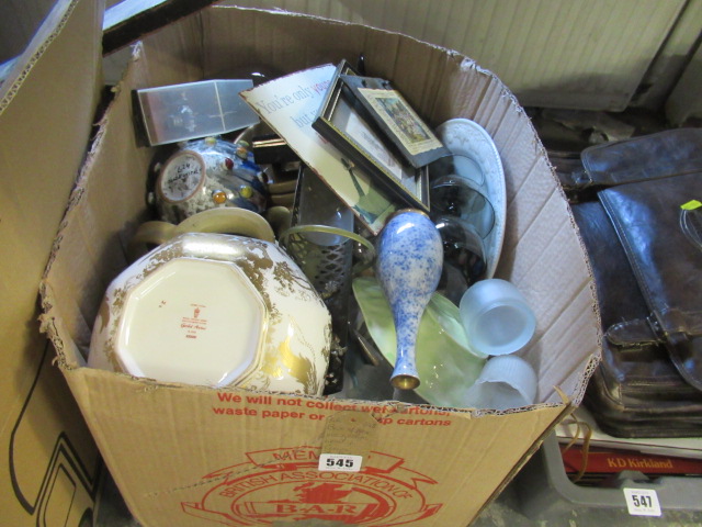 BOX OF MISCELLANEOUS INCLUDING WEDGWOOD Image