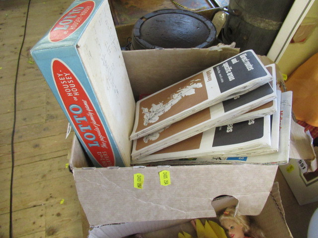 BOX OF VINTAGE MAPS ETC Image