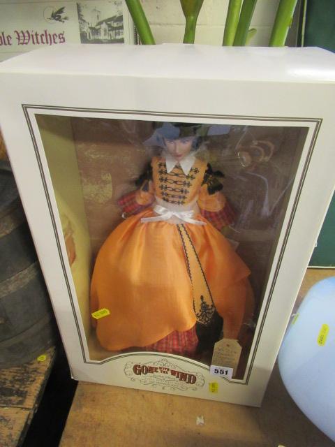 BOXED FRANKLIN MINT SCARLETT O'HARA DOLL Image