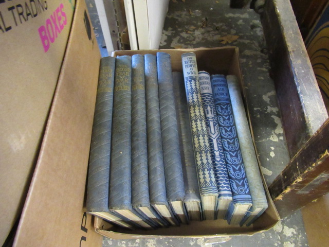 BOX OF VINTAGE WAR BOOKS Image