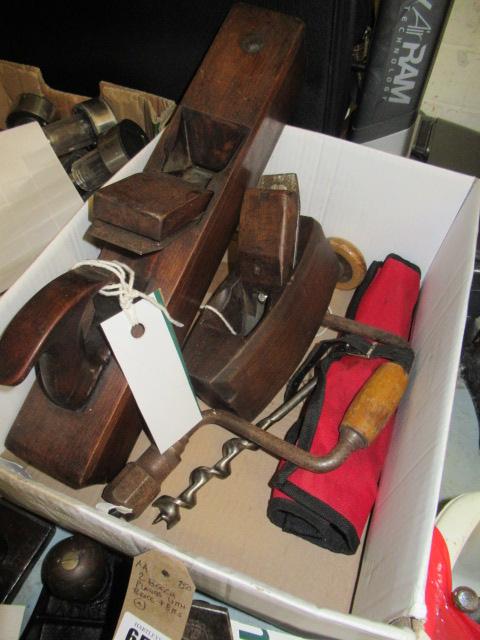 TWO JOINERS PLANES WITH BRACE AND BITS Image