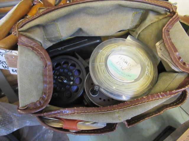 FLY FISHING BAG AND REELS Image
