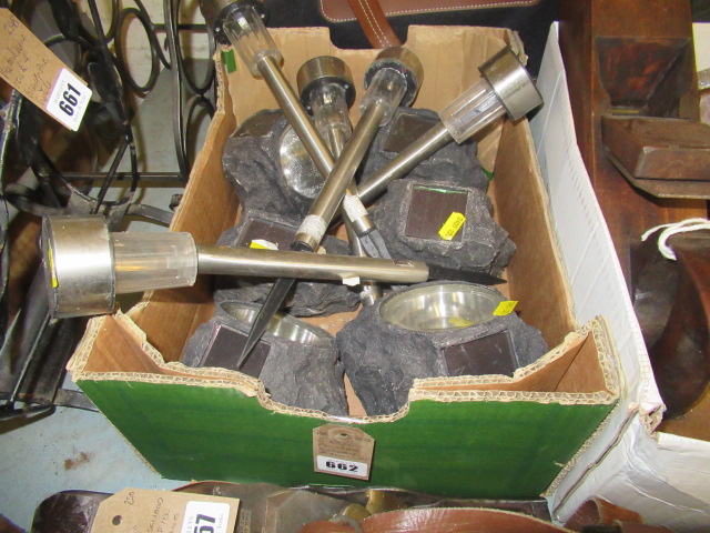 SIX SOLAR POWERED ROCK LIGHTS Image