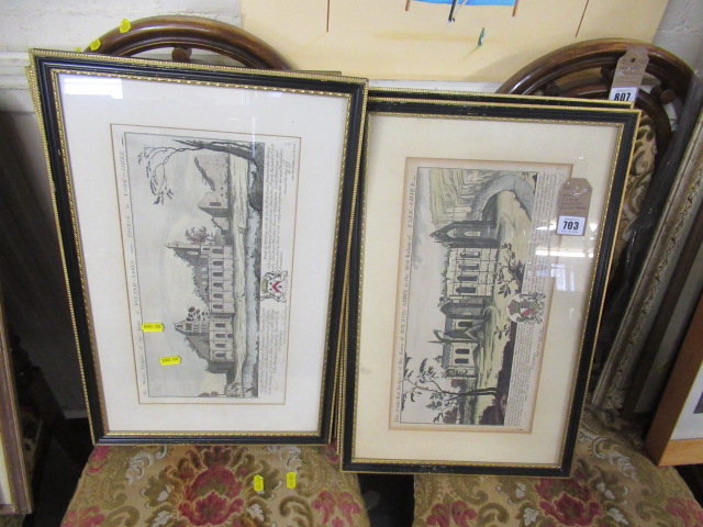 YORKSHIRE ABBEY RUINS SCENES IN HOGARTH FRAMES Image