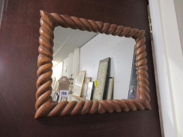 ROPE TWIST PINE MIRROR Image