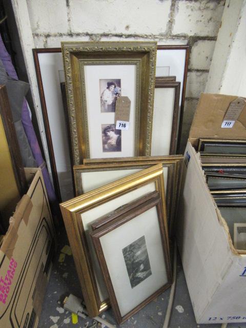 TEN FRAMED PICTURES INCLUDING PRINTS AND WATERCOLOURS Image