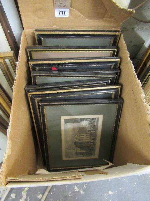 BOX OF TROUGHTON AND OTHER ANTIQUE HOGARTH FRAMED PRINTS Image