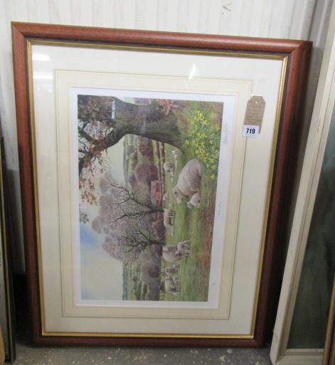 TWO SIGNED ANTHONY FOSTER SHEEP PRINTS Image