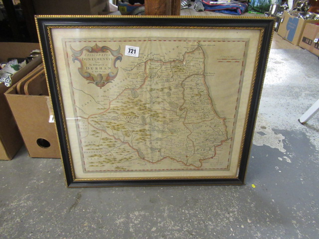 ANTIQUE MAP OF DURHAM Image