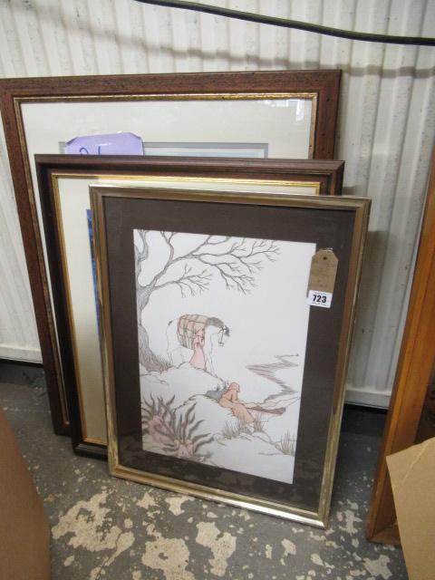 THREE PICTURES AND A FRAME Image