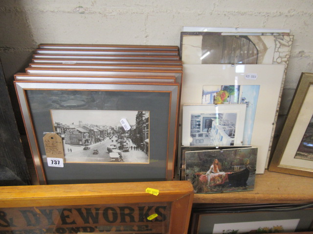 SET OF EIGHT FRAMED SKIPTON PRINTS AND CLIP FRAMED PICTURES Image