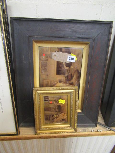 TWO CRYSTOLEUMS OF CHAPERONED LADIES AND GENTLEMAN Image