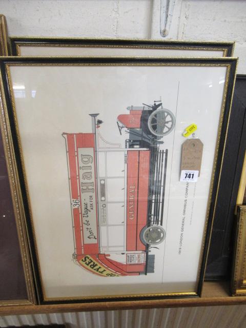 TWO VINTAGE VEHICLE PICTURES Image