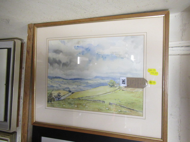 WATERCOLOUR OF INGLEBOROUGH AND PENDLE HILL Image