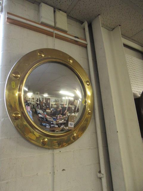 CIRCULAR BRASS MIRROR Image
