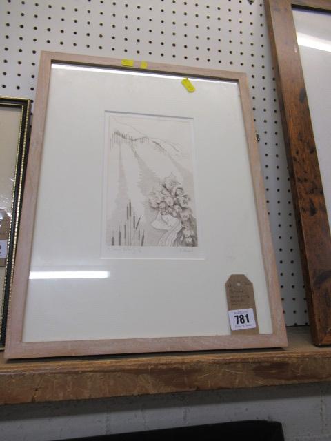 BRIAN HANSCOMB SIGNED ETCHING Image