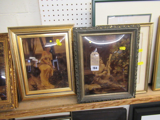 TWO CRYSTOLEUMS OF RECLINING LADIES Image