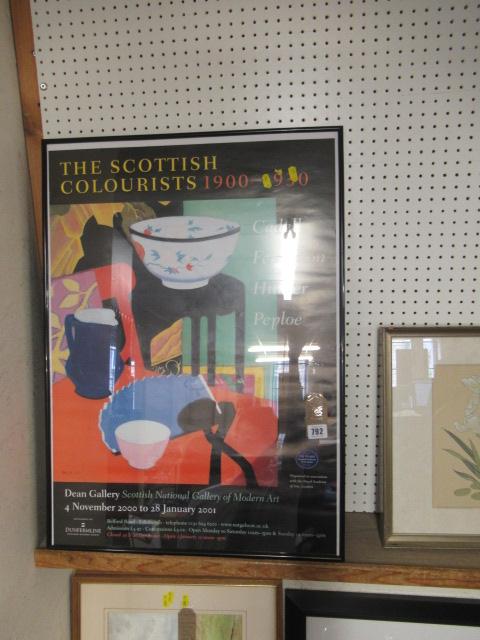 FRAMED SCOTTISH COLOURISTS EXHIBITION POSTER AND ANOTHER Image