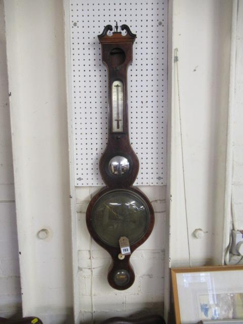 GEORGIAN BANJO BAROMETER Image