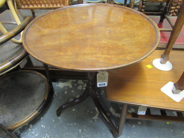 CIRCULAR TILT TOP TRIPOD TABLE Image