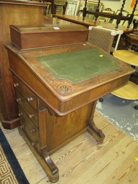 MAHOGANY INLAID DAVENPORT Image