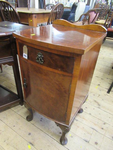 EDWARDIAN BOW FRONT CABINET Image