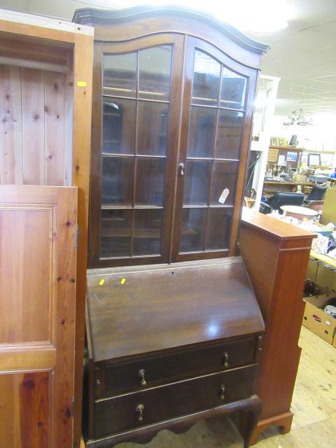 GLAZED BUREAU BOOKCASE Image