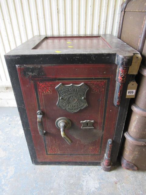 LUMBY SONS AND WOOD SAFE WITH KEY Image