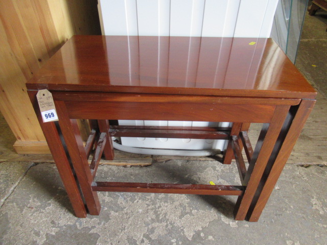 PAIR OF MAHOGANY SIDE TABLES Image