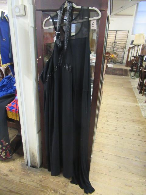 BLACK EVENING DRESS AND A NAVY COCKTAIL DRESS Image