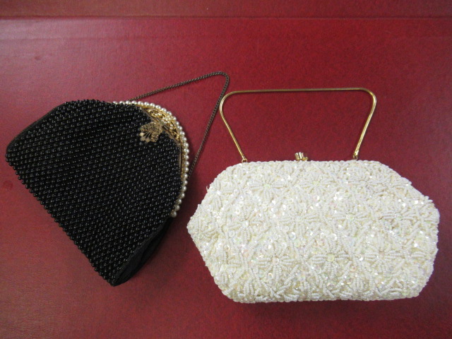 TWO BEADED EVENING BAGS Image