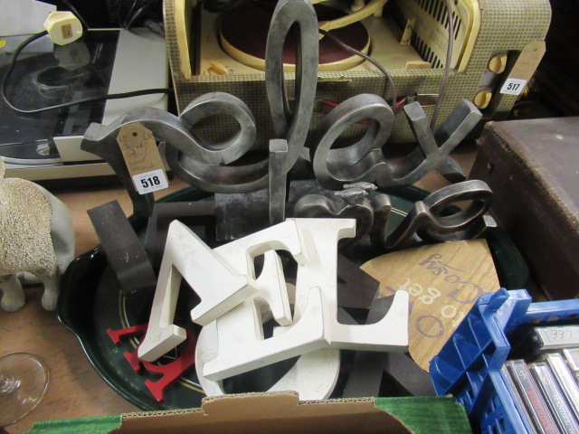 QUANTITY OF LETTER ORNAMENTS Image