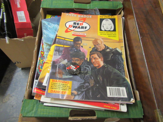 BOX OF VARIOUS COMICS INCLUDING DC ACTION STAR WARS ETC Image