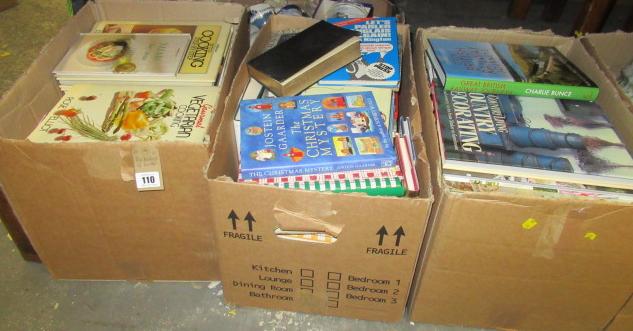 THREE BOXES OF BOOKS Image