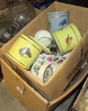 THREE BOXES OF CERAMICS AND GLASS Image