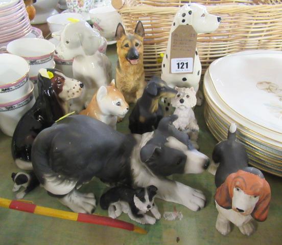 SELECTION OF SYLVAC AND OTHER DOG ORNAMENTS  Image