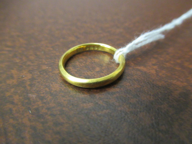 22CT GOLD WEDDING RING Image