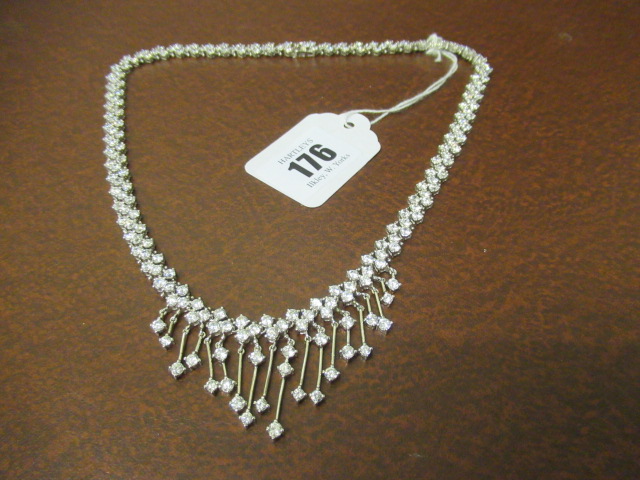 SILVER AND PASTE NECKLACE Image