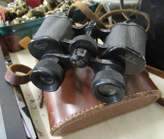 PAIR OF CASED DELACROIX BINOCULARS Image