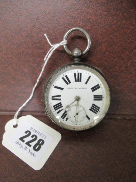 VICTORIAN SILVER POCKET WATCH BY MAX COHEN CHEETHAM MANCHESTER Image