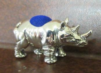 SILVER RHINO PIN CUSHION Image