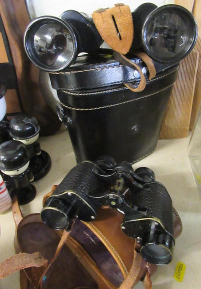 TWO PAIRS OF CASED BINOCULARS Image