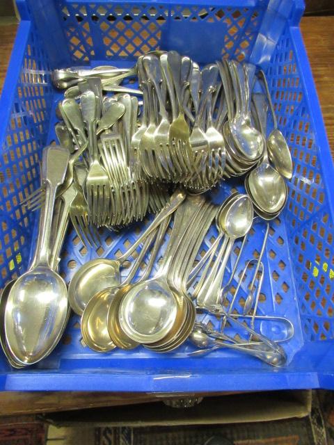 BOX OF EPNS CUTLERY Image