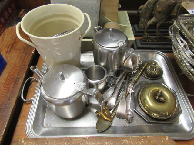 OLD HALL STAINLESS STEEL TEA SERVICE Image