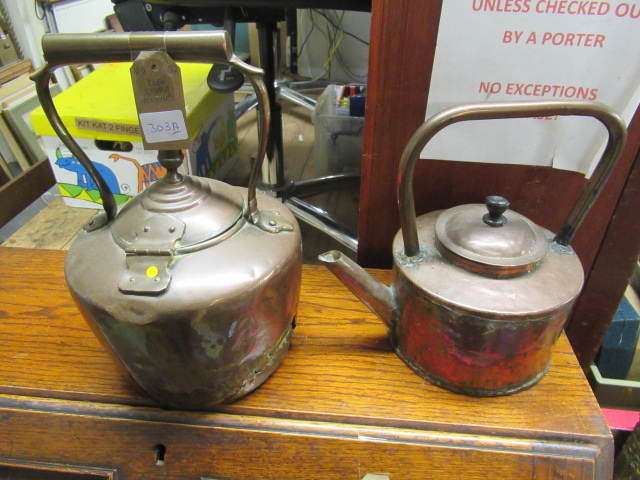 TWO COPPER KETTLES Image