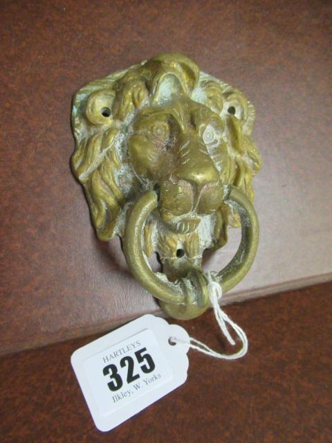 BRASS LION HEAD DOOR KNOCKER Image